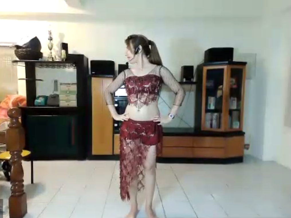 Online zoom classes belly dance